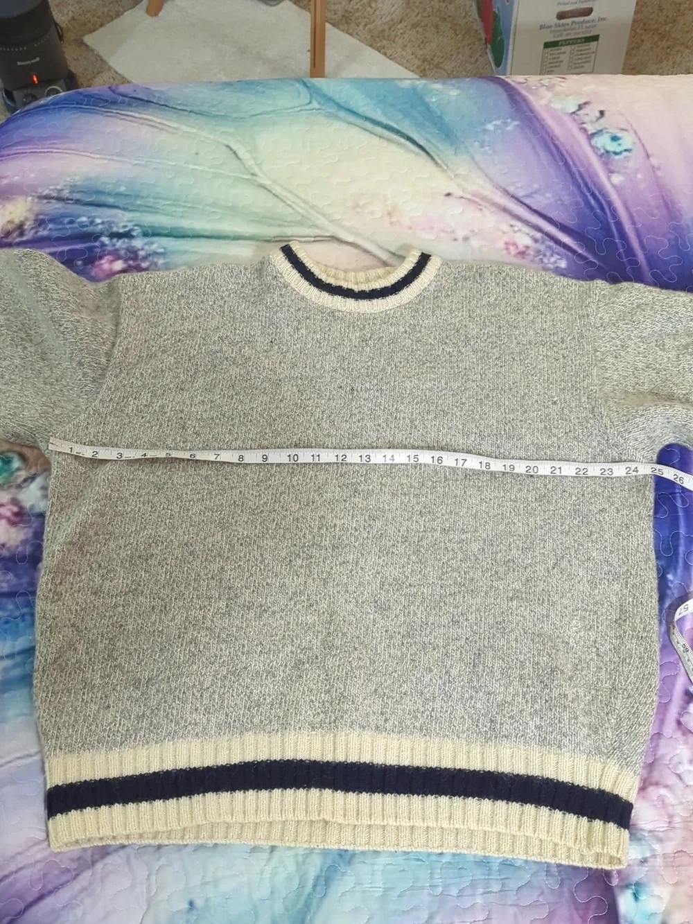 Boathouse Row Wool Sweater Size Large | Cozy Heavy Knit Cabin Cottagecore - Picture 5 of 16